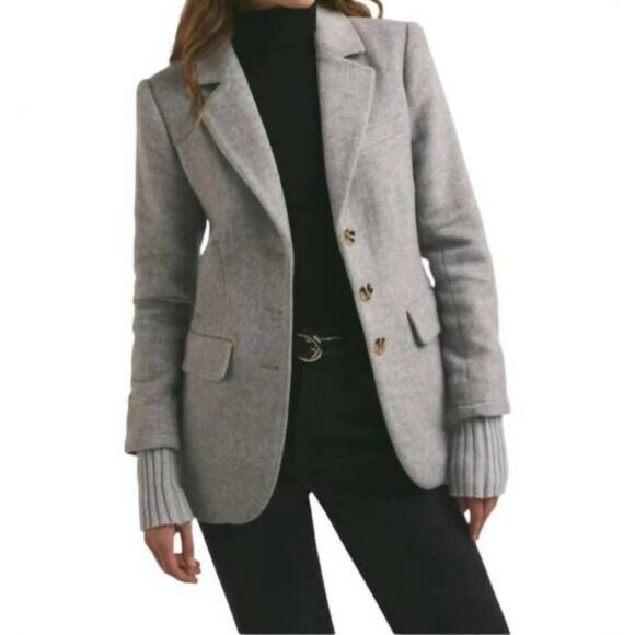 FAVORITE DAUGHTER Jackets & Blazers - NEW FAVORITE DAUGHTER the city blazer in frost gray